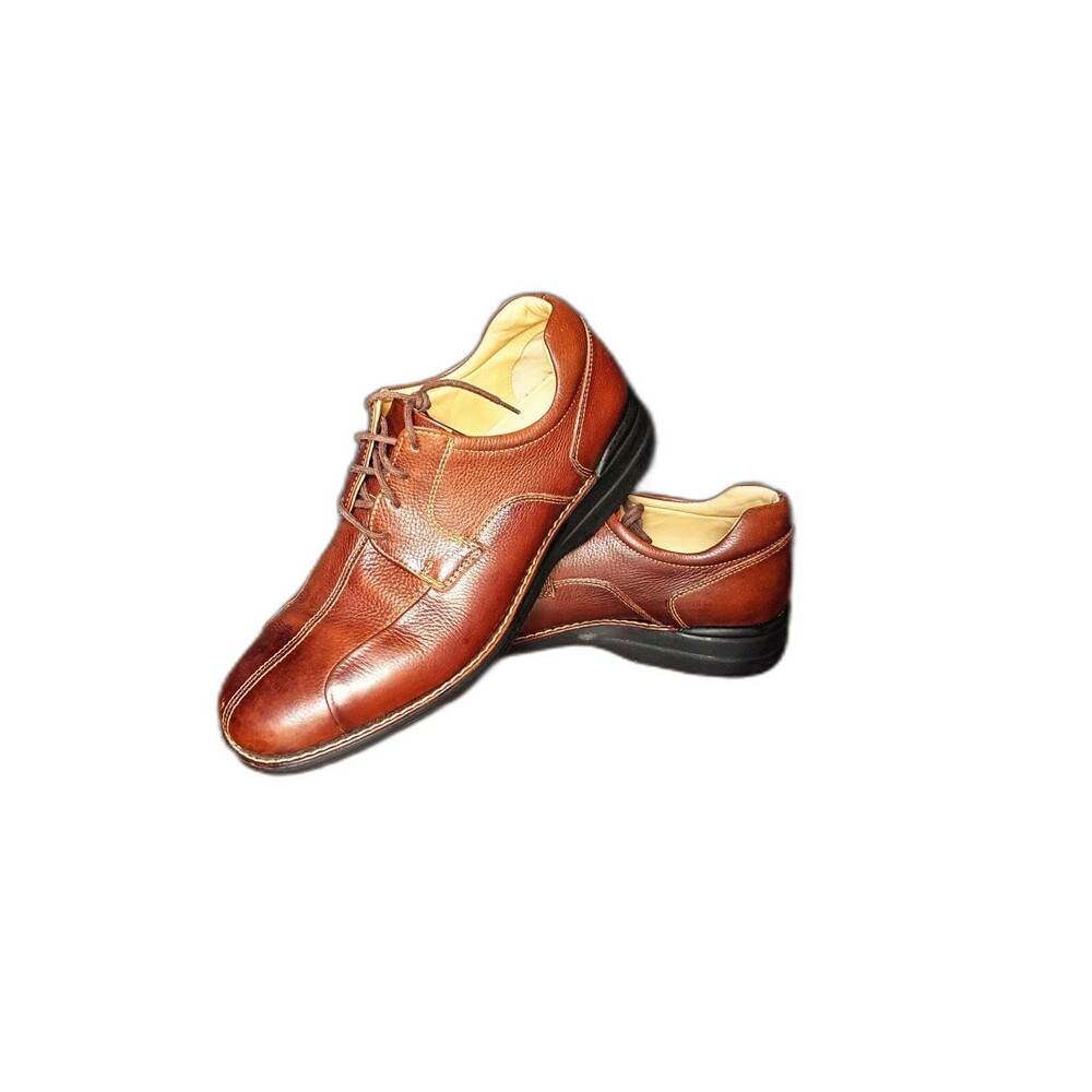 Johnston & Murphy Brown Sheepskin Leather Oxford Dress Shoes Men's 9.5M
